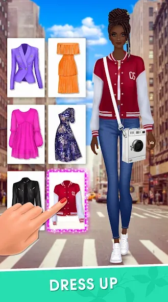 Fashion Triple Match: Dress Up взломанный APK — Безлимитные деньги и все наряды — скриншот 3
