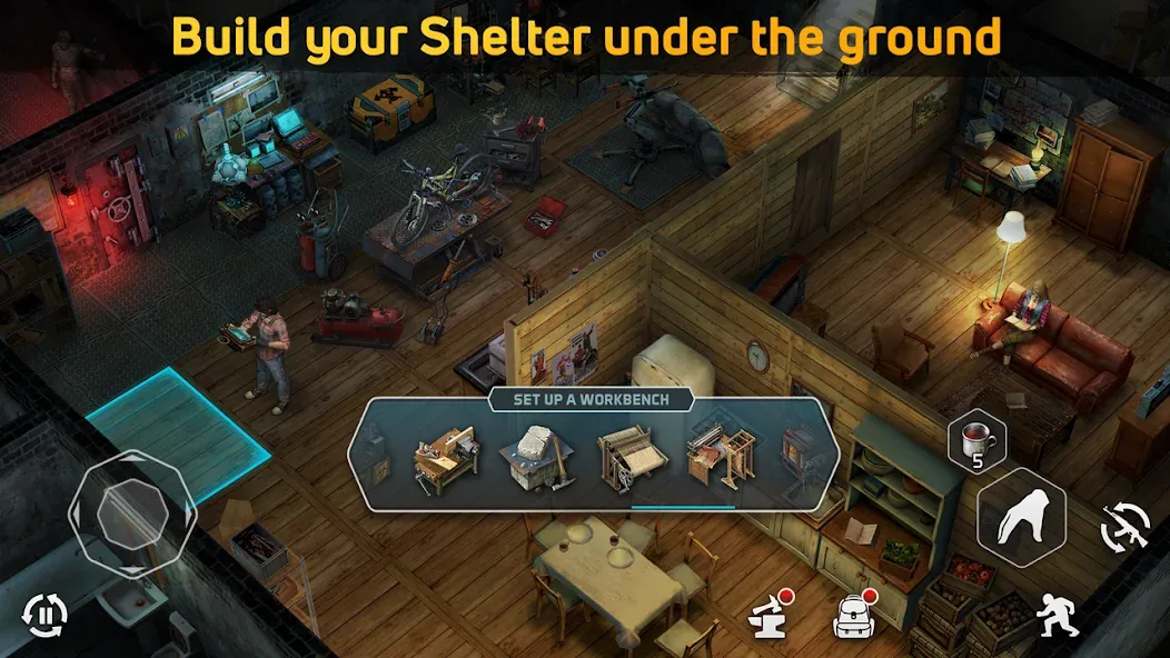 Dawn of Zombies: Survival Game на телефон — скачать мод: Безлимитные ресурсы и оружие — скриншот 4