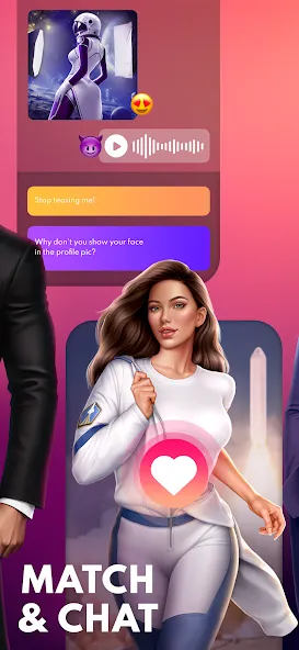 Love Sparks: Dating Sim бесплатно на Андроид — мод: Безлимитные деньги и энергия — скриншот 2