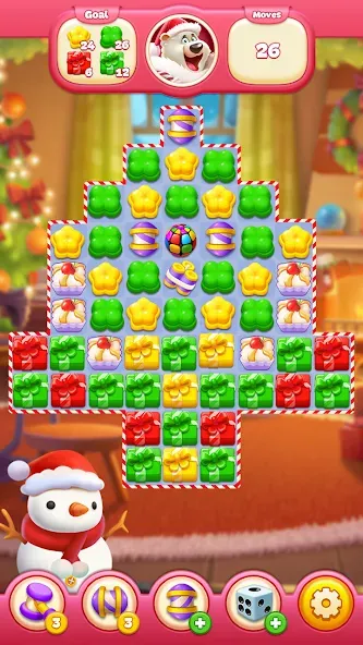 Sweet Candy Match: Puzzle Game MOD APK: Безлимитные ходы и подсказки — скриншот 1 Sweet Candy Match: Puzzle Game MOD APK: Безлимитные ходы и подсказки — скриншот 1