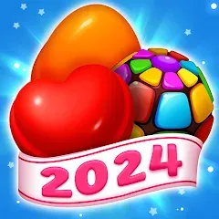 Sweet Candy Match: Puzzle Game MOD APK: Безлимитные ходы и подсказки
