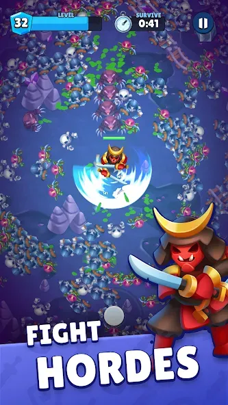 Heroes vs. Hordes: Survivor бесплатно на Андроид — мод: Безлимитные деньги и усиленные герои — скриншот 2