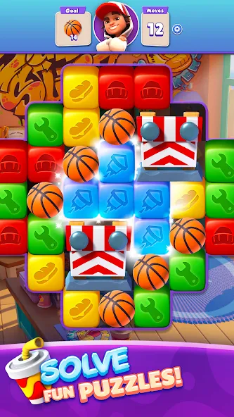 Мод Subway Surfers Blast — Безлимитные монеты и энергия, скачать APK — скриншот 4