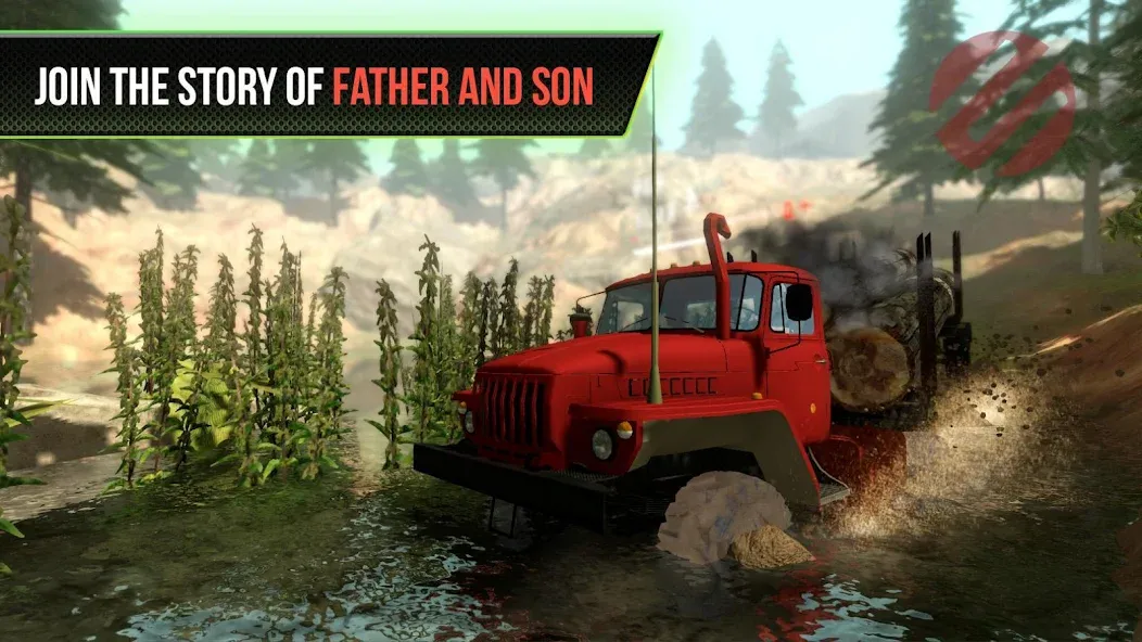 Truck Simulator OffRoad 4 MOD APK: Безлимитные деньги и топливо — скриншот 1 Truck Simulator OffRoad 4 MOD APK: Безлимитные деньги и топливо — скриншот 1