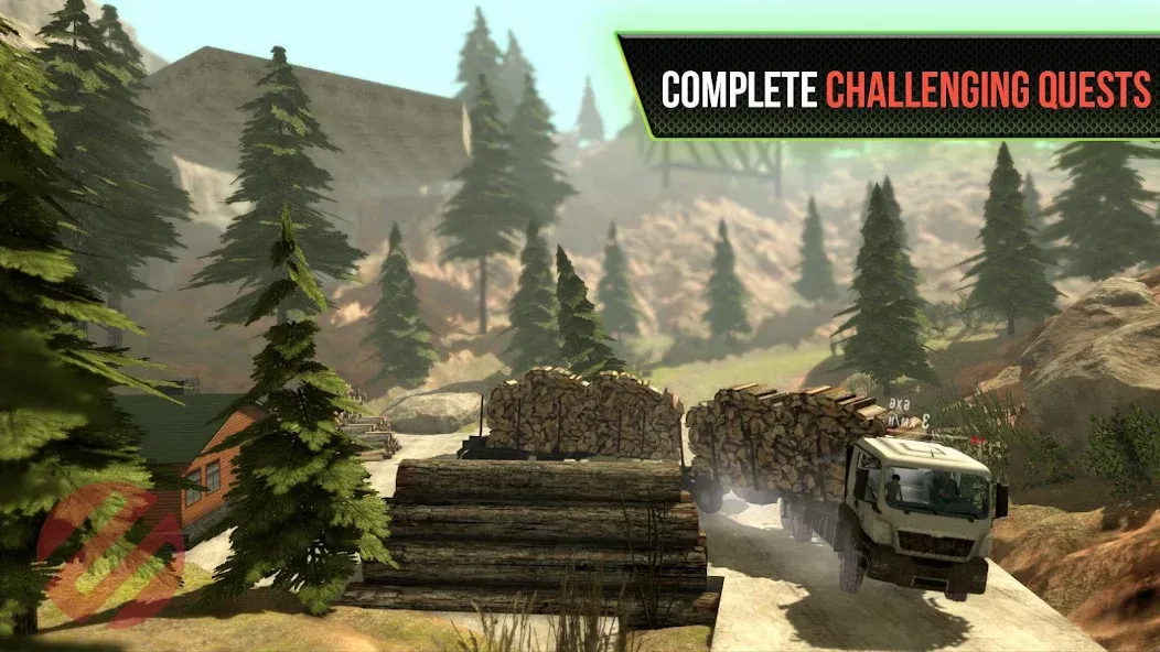 Truck Simulator OffRoad 4 MOD APK: Безлимитные деньги и топливо — скриншот 4 Truck Simulator OffRoad 4 MOD APK: Безлимитные деньги и топливо — скриншот 4