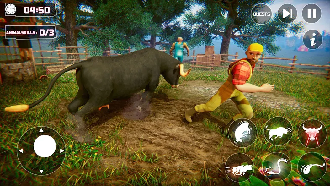Scary Cow Simulator Rampage мод на Андроид: Безлимитные деньги и яростный режим — скриншот 5 Scary Cow Simulator Rampage мод на Андроид: Безлимитные деньги и яростный режим — скриншот 5