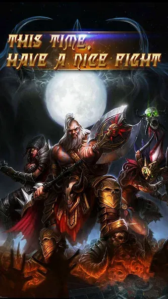 Dark God of War：Idle AFK RPG (Мод: Безлимитные ресурсы и алмазы) — скачать на Андроид — скриншот 1