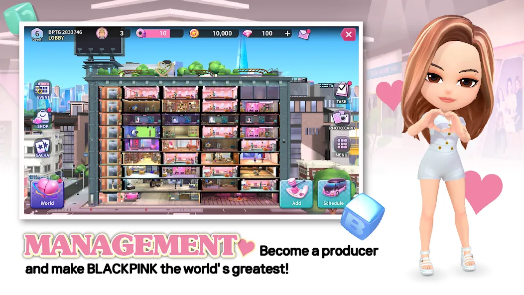 Мод BLACKPINK THE GAME — Безлимитные ресурсы и премиум-уровни, скачать APK — скриншот 3