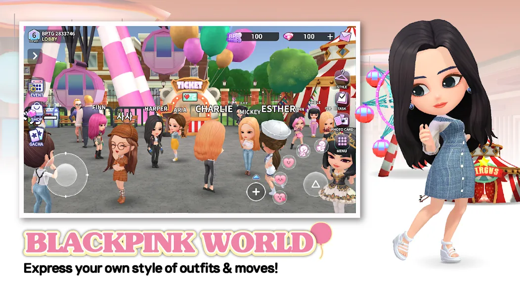 Мод BLACKPINK THE GAME — Безлимитные ресурсы и премиум-уровни, скачать APK — скриншот 5