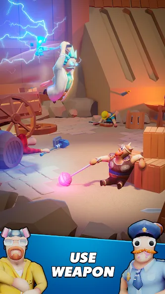 Gang Battle Party: Animals 3D взломанный APK — Безлимитные деньги и персонажи — скриншот 2