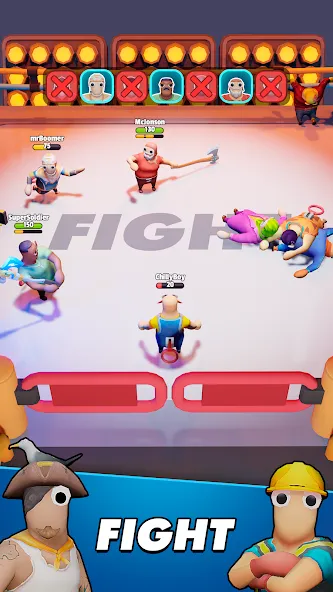 Gang Battle Party: Animals 3D взломанный APK — Безлимитные деньги и персонажи — скриншот 4