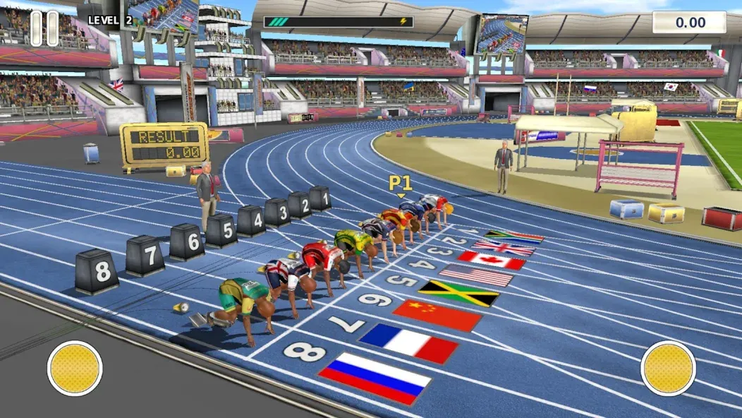 Athletics 3: Summer Sports на телефон — скачать мод: Безлимитные деньги и открыты все уровни — скриншот 1