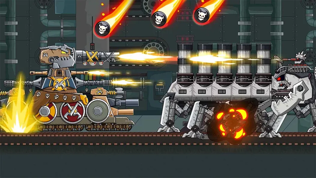 Скачать Tank Arena Steel Battle Mod APK — Много денег и мощная броня — скриншот 1