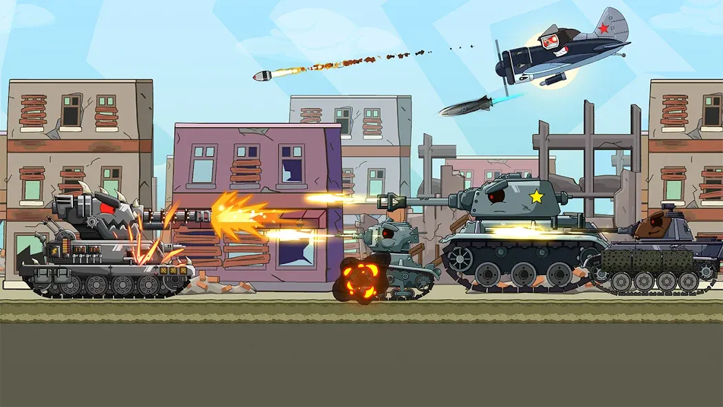 Скачать Tank Arena Steel Battle Mod APK — Много денег и мощная броня — скриншот 3
