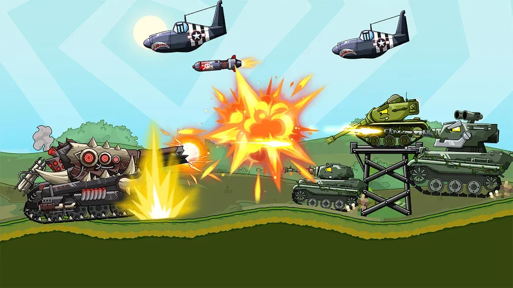 Скачать Tank Arena Steel Battle Mod APK — Много денег и мощная броня — скриншот 4