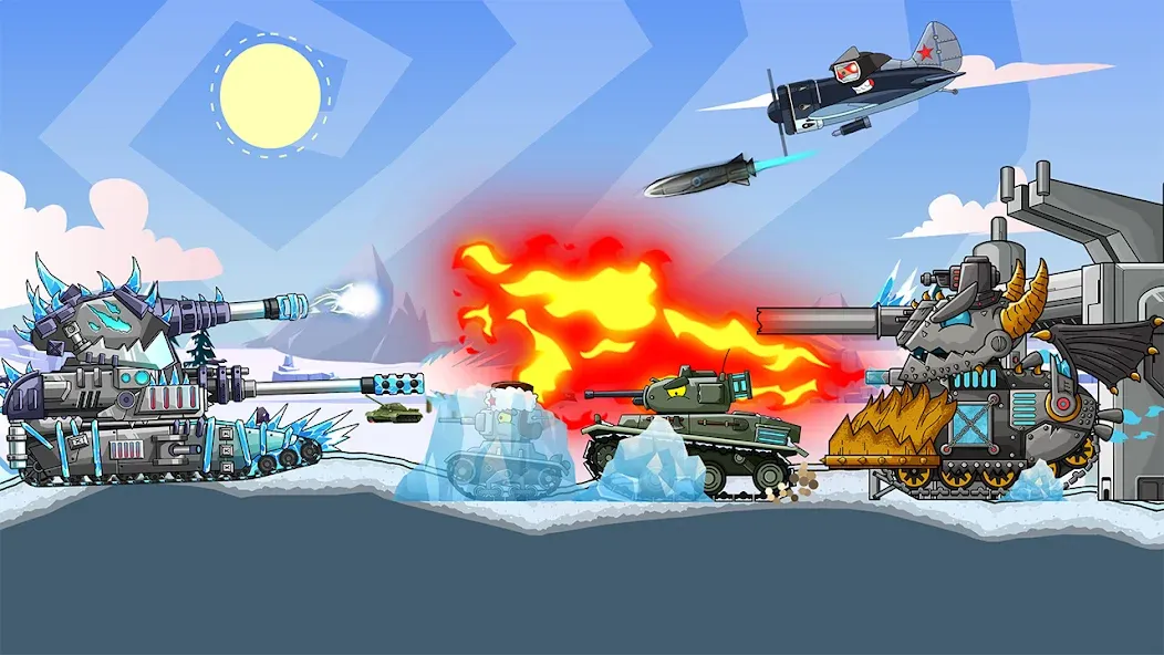 Скачать Tank Arena Steel Battle Mod APK — Много денег и мощная броня — скриншот 5