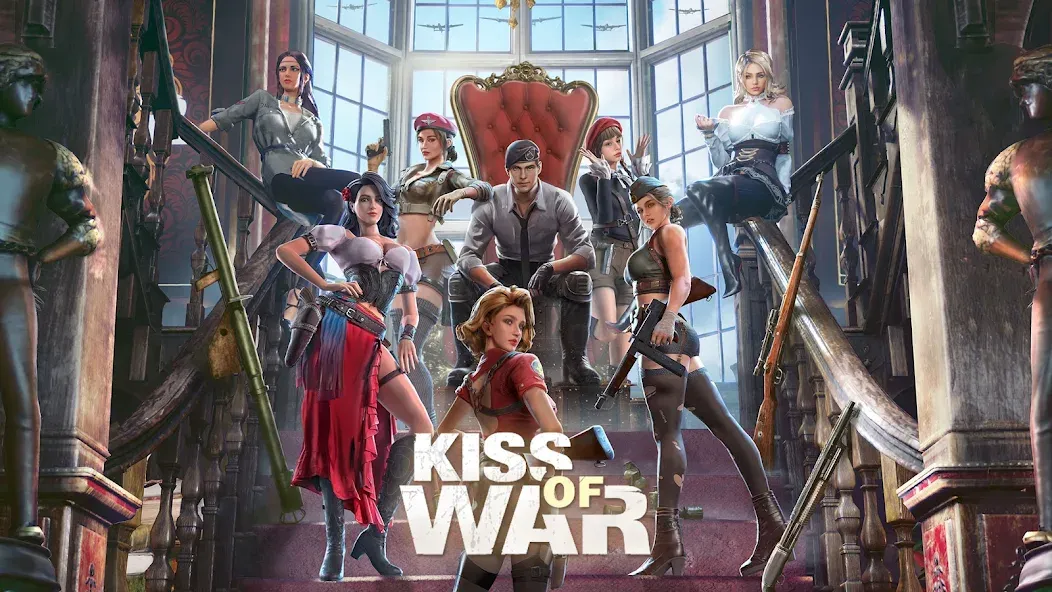 Скачать Kiss of War мод — Безлимитные ресурсы и ускорение строительства — скриншот 1