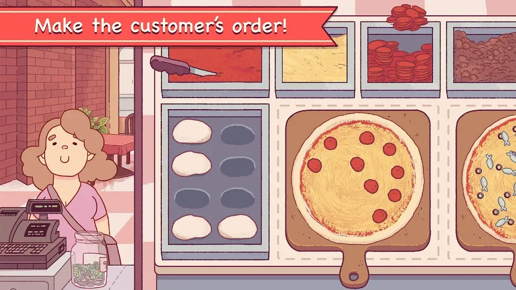 Скачать Good Pizza, Great Pizza на Андроид с модом — Безлимитные деньги и ресурсы — скриншот 2