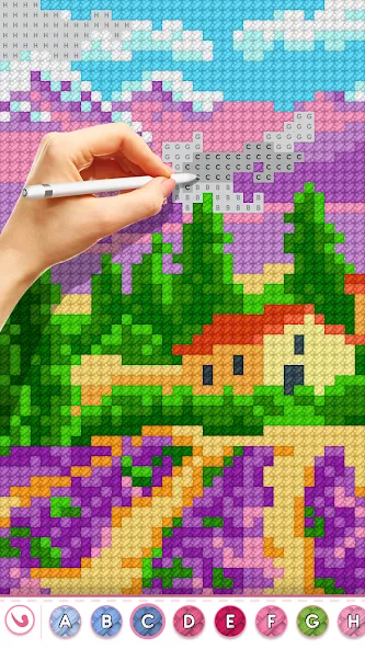 Cross Stitch Masters — последняя версия с модом (Без рекламы и все узоры открыты) — скриншот 1 Cross Stitch Masters — последняя версия с модом (Без рекламы и все узоры открыты) — скриншот 1