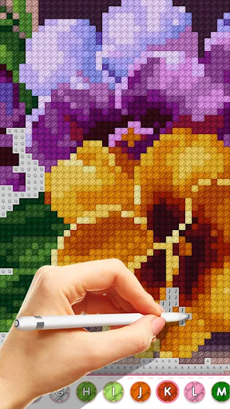 Cross Stitch Masters — последняя версия с модом (Без рекламы и все узоры открыты) — скриншот 5 Cross Stitch Masters — последняя версия с модом (Без рекламы и все узоры открыты) — скриншот 5
