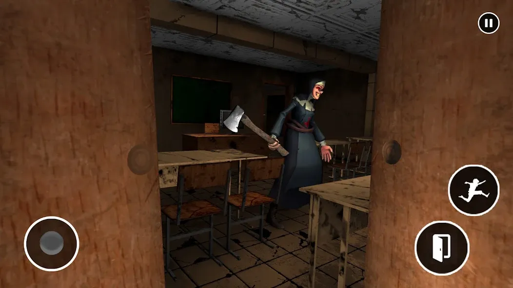 Scary Nun Horror School Escape (Мод: Безлимитные деньги и открыты все уровни) — скачать на Андроид — скриншот 5 Scary Nun Horror School Escape (Мод: Безлимитные деньги и открыты все уровни) — скачать на Андроид — скриншот 5