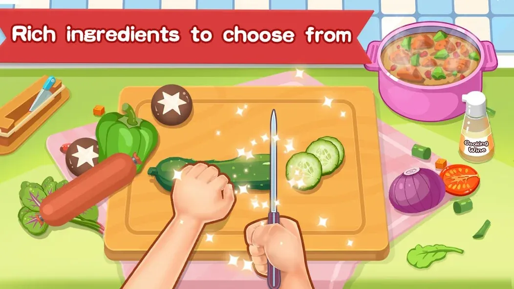 Happy Kitchen World взлом APK — Безлимитные монеты и все рецепты открыты — скриншот 2