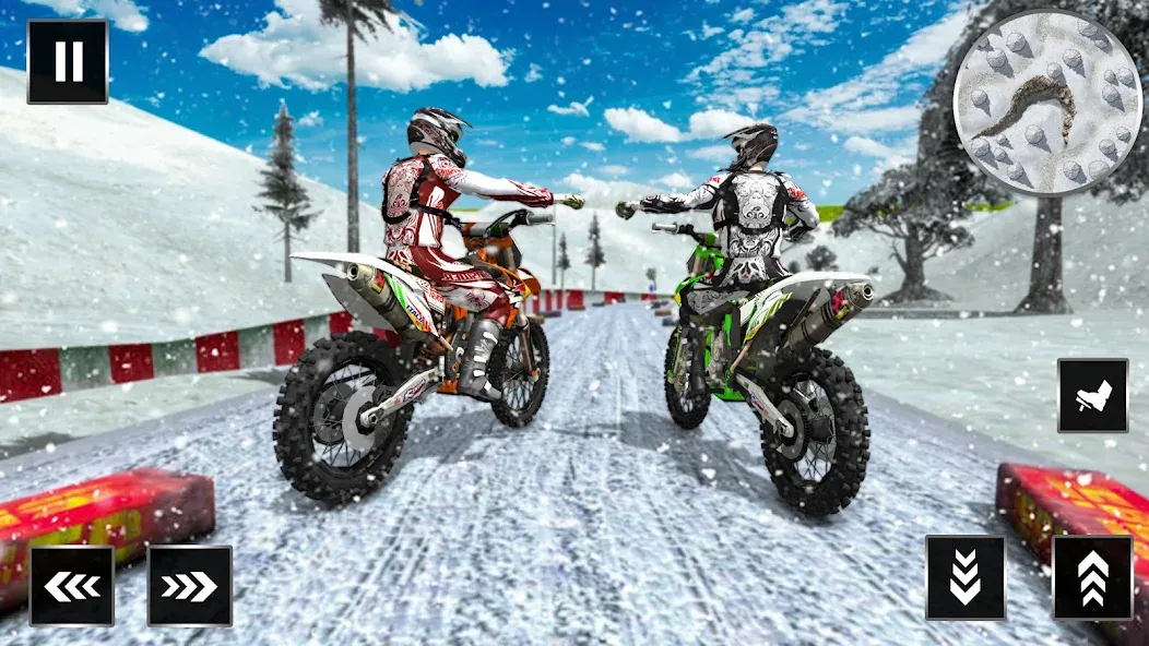 Motocross Dirt Bike Champions на телефон — скачать мод: Безлимитные деньги и все мотоциклы — скриншот 2 Motocross Dirt Bike Champions на телефон — скачать мод: Безлимитные деньги и все мотоциклы — скриншот 2