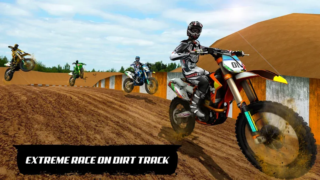 Motocross Dirt Bike Champions на телефон — скачать мод: Безлимитные деньги и все мотоциклы — скриншот 5 Motocross Dirt Bike Champions на телефон — скачать мод: Безлимитные деньги и все мотоциклы — скриншот 5