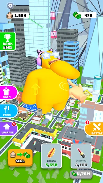 Eating Hero: Clicker Food Game — скачать мод: Безлимитные монеты и ускоренная прокачка — скриншот 3 Eating Hero: Clicker Food Game — скачать мод: Безлимитные монеты и ускоренная прокачка — скриншот 3