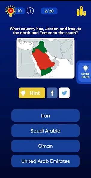 Скачать Geo Quiz: World Geo Trivia на Андроид с модом — Открыты все страны и регионы — скриншот 4