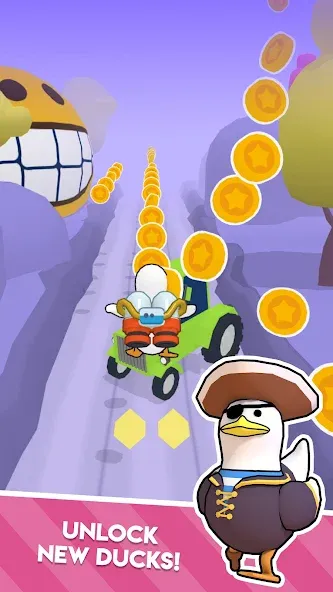 Duck On The Run (Мод: Безлимитные монеты и ускорение) — скачать на Андроид — скриншот 4 Duck On The Run (Мод: Безлимитные монеты и ускорение) — скачать на Андроид — скриншот 4