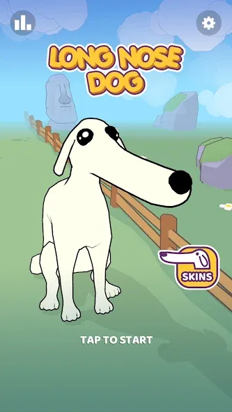 Long Nose Dog взлом на Андроид — Длинный нос без ограничений — скриншот 1 Long Nose Dog взлом на Андроид — Длинный нос без ограничений — скриншот 1