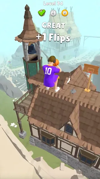 Hoop World: Flip Dunk Game 3D бесплатно на Андроид — мод: Безлимитные деньги и все уровни открыты — скриншот 4 Hoop World: Flip Dunk Game 3D бесплатно на Андроид — мод: Безлимитные деньги и все уровни открыты — скриншот 4