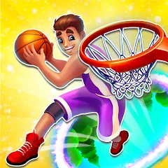 Hoop World: Flip Dunk Game 3D бесплатно на Андроид — мод: Безлимитные деньги и все уровни открыты