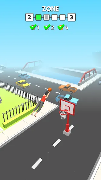 Flip Dunk взломанный APK — Безлимитные деньги и открыты все уровни — скриншот 1 Flip Dunk взломанный APK — Безлимитные деньги и открыты все уровни — скриншот 1