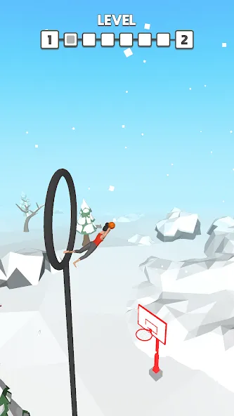 Flip Dunk взломанный APK — Безлимитные деньги и открыты все уровни — скриншот 5 Flip Dunk взломанный APK — Безлимитные деньги и открыты все уровни — скриншот 5