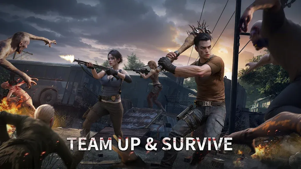Aftermath Survival: Zombie War взлом на Андроид — Безлимитные ресурсы и оружие — скриншот 4