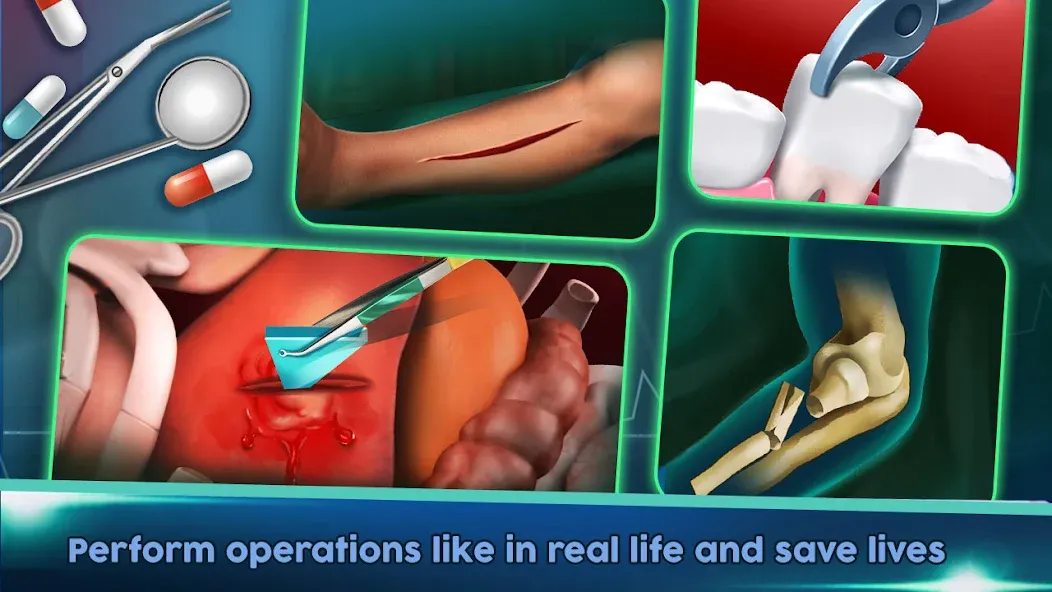 Surgery Doctor Simulator Games взлом APK — Все операции разблокированы — скриншот 5 Surgery Doctor Simulator Games взлом APK — Все операции разблокированы — скриншот 5