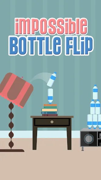 Impossible Bottle Flip взлом APK — Разблокированы все уровни и скины — скриншот 1