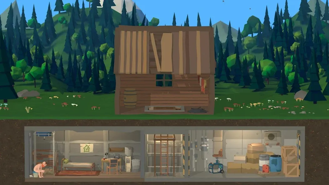 Zombie Forest 3: Underground — скачать мод: Безлимитные ресурсы и открыто всё — скриншот 1
