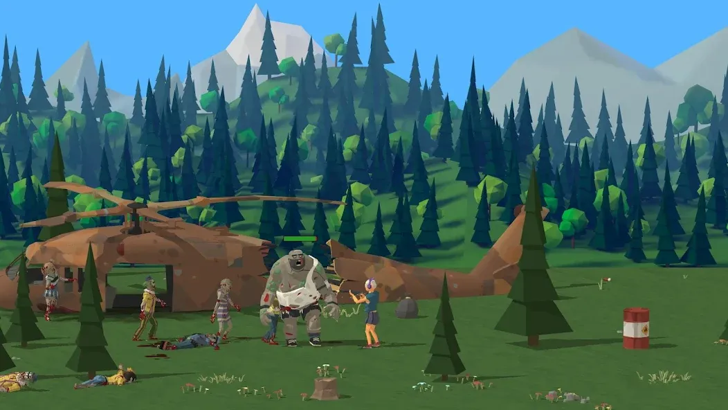 Zombie Forest 3: Underground — скачать мод: Безлимитные ресурсы и открыто всё — скриншот 3