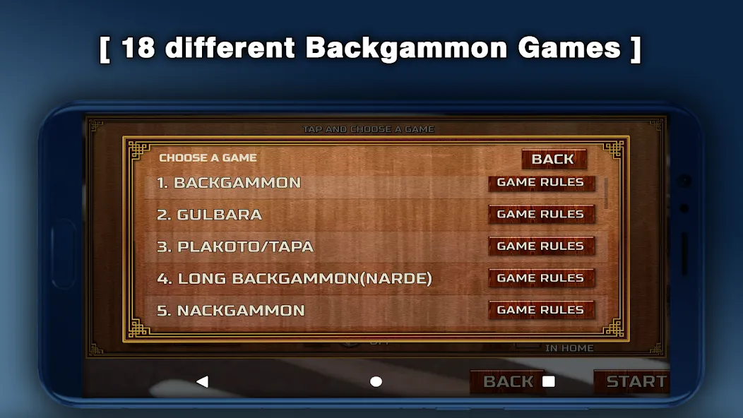 Скачать Backgammon - 18 Board Games на Андроид с модом — Больше режимов и без рекламы — скриншот 2