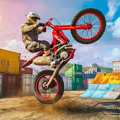 Скачать Bike Stunt Race Tricks Master на Андроид с модом — Безлимитное топливо и открыты трассы