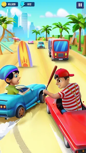 Скачать Mini Car Runner - Racing Games бесплатно — Безлимитные деньги и топливо — скриншот 1