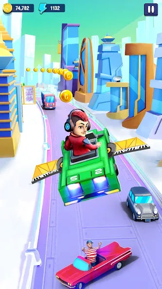 Скачать Mini Car Runner - Racing Games бесплатно — Безлимитные деньги и топливо — скриншот 3
