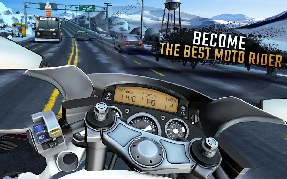 Moto Rider GO: Highway Traffic MOD APK: Безлимитные деньги и топливо — скриншот 5 Moto Rider GO: Highway Traffic MOD APK: Безлимитные деньги и топливо — скриншот 5