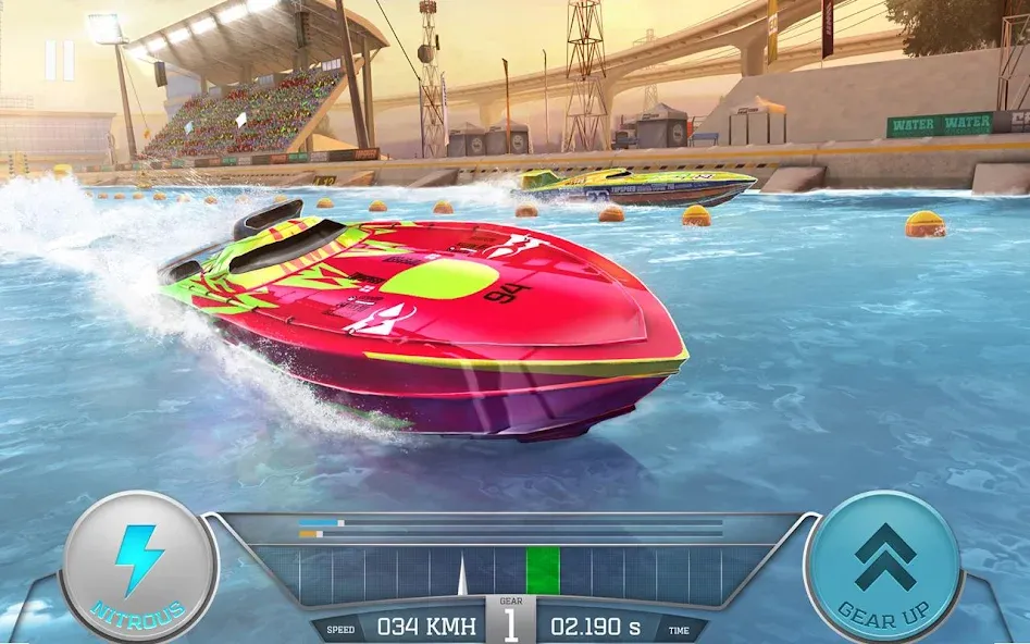 TopBoat: Racing Boat Simulator — взломанная версия, Безлимитные деньги и топовые лодки — скриншот 5