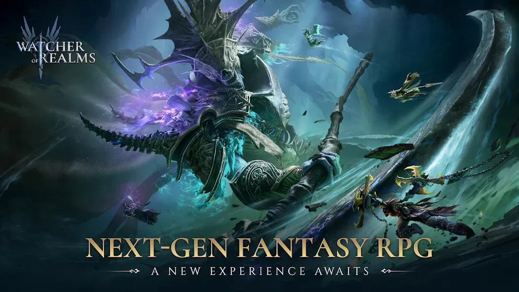 Скачать Watcher of Realms Mod APK — Безлимитные ресурсы и открытые герои — скриншот 1