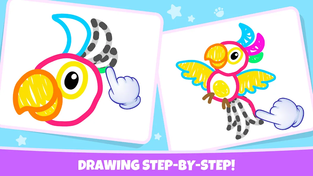 Скачать Drawing for kids! Toddler draw бесплатно — Все рисунки и цвета открыты — скриншот 3 Скачать Drawing for kids! Toddler draw бесплатно — Все рисунки и цвета открыты — скриншот 3