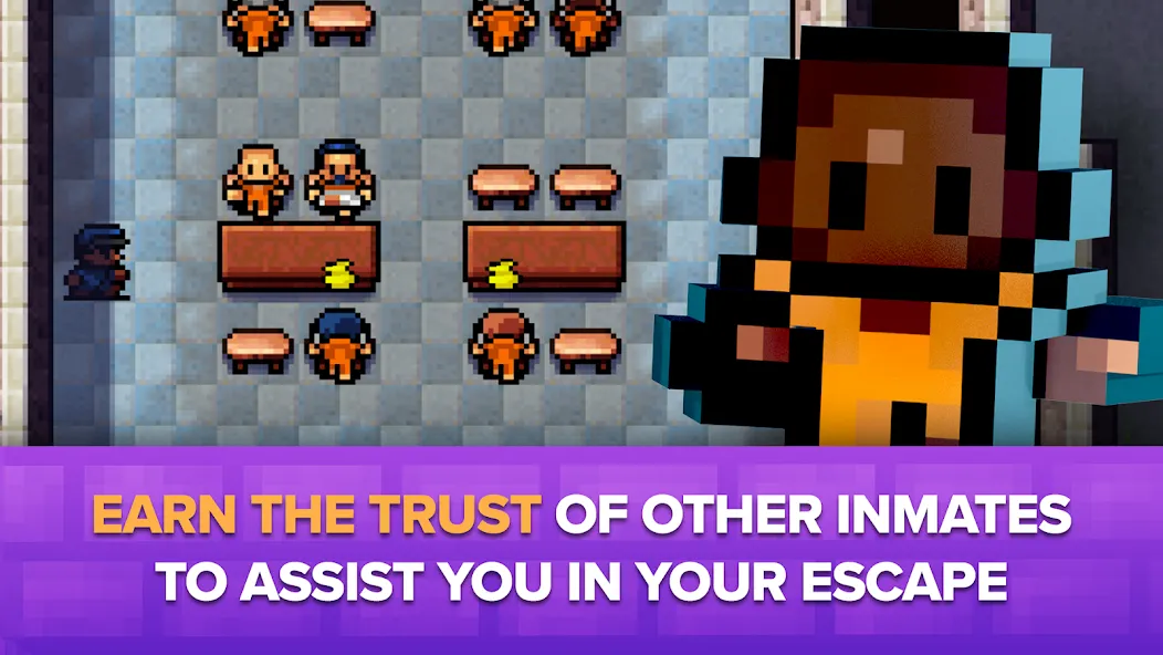 The Escapists: Prison Escape – взлом на Андроид — Безлимитные деньги и открыты все уровни — скриншот 4 The Escapists: Prison Escape – взлом на Андроид — Безлимитные деньги и открыты все уровни — скриншот 4